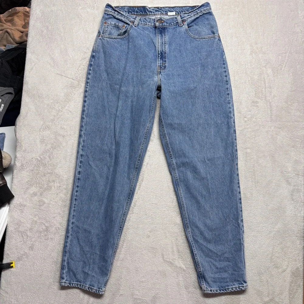 Levi's 90s Vintage Jeans Mens 36x34 560 Loose Fit Tapered Leg Blue Made USA EUC